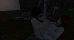 Mommy and Sila Swinging at Home 2