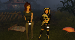 Mommy and Sila Having Halloween Adventure